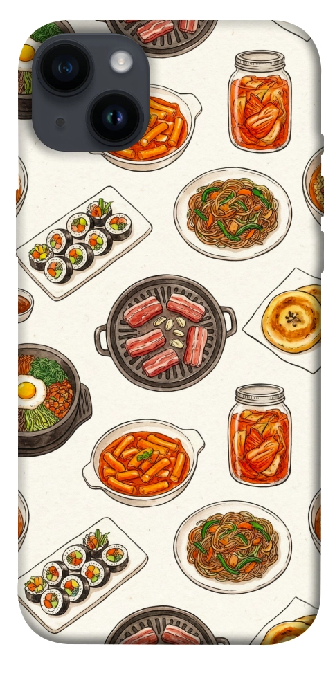 Чехол Korean food для iPhone 14 Plus
