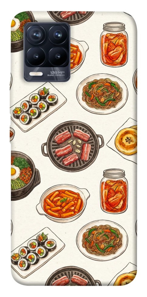 Чехол Korean food для Realme 8