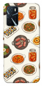 Чехол Korean food для Oppo A16 4G