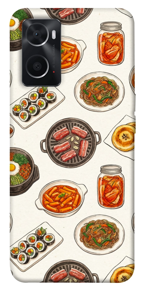 Чехол Korean food для Oppo A76 4G