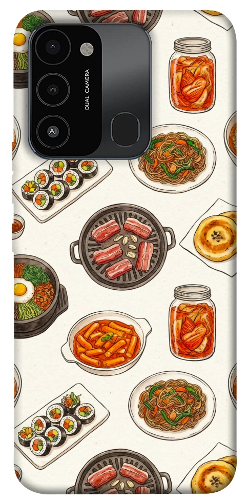 Чехол Korean food для TECNO Spark Go 2022 (KG5m)