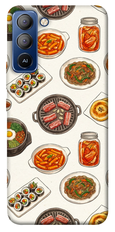 Чехол Korean food для TECNO Pop 5 Pro