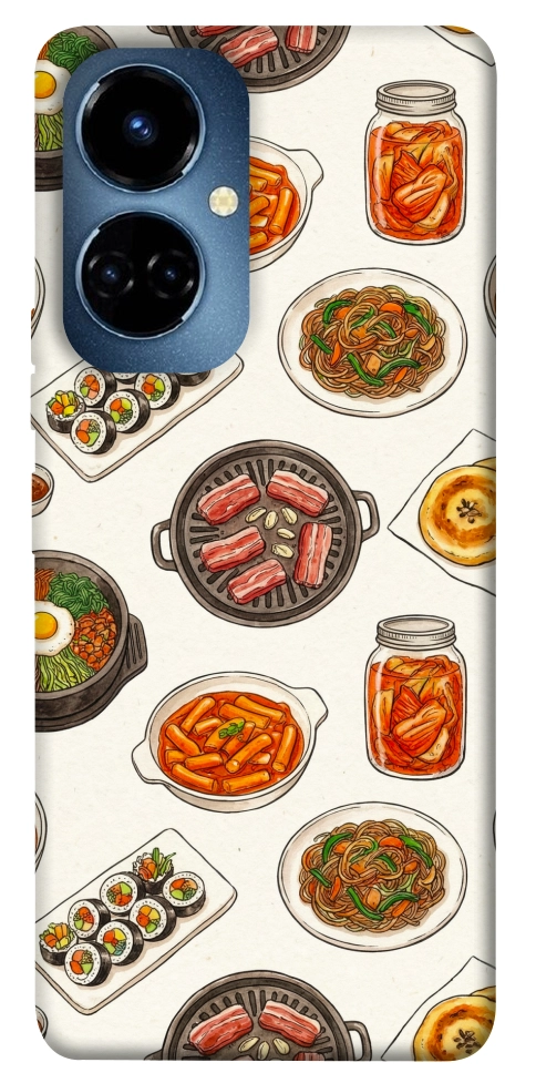 Чехол Korean food для TECNO Camon 19 (CI6n)