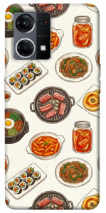 Чехол Korean food для Oppo Reno 7 4G