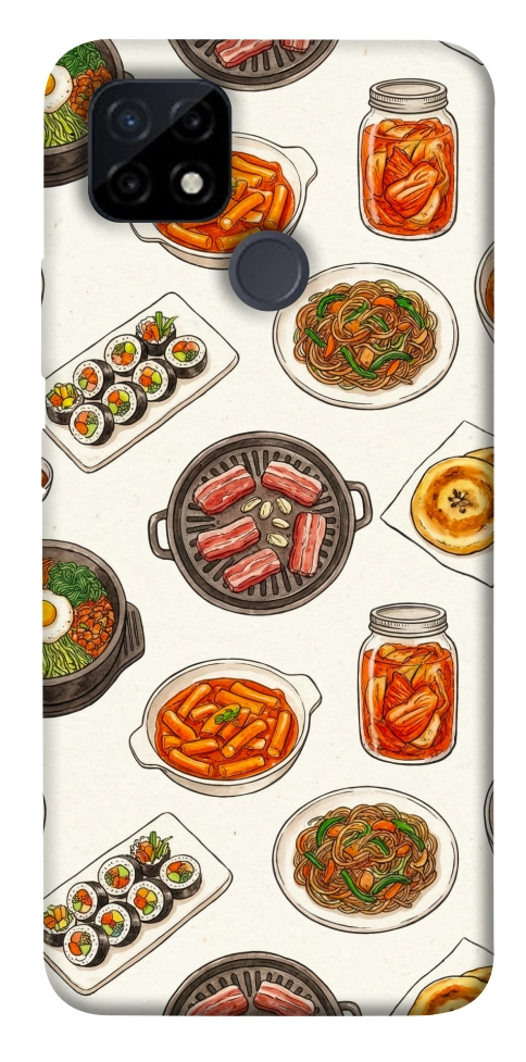 Чехол Korean food для Realme C25Y