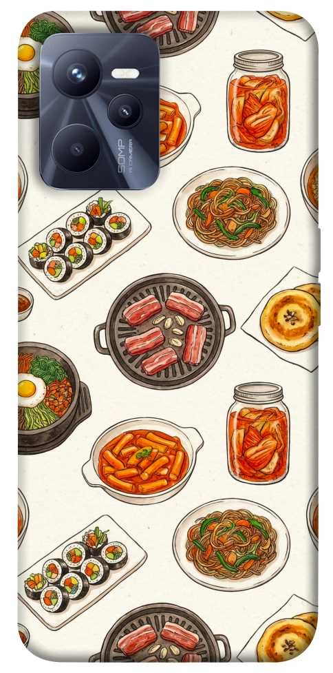 Чехол Korean food для Realme C35