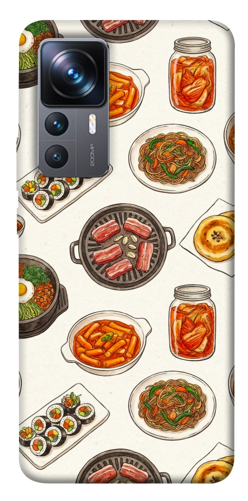 Чехол Korean food для Xiaomi 12T