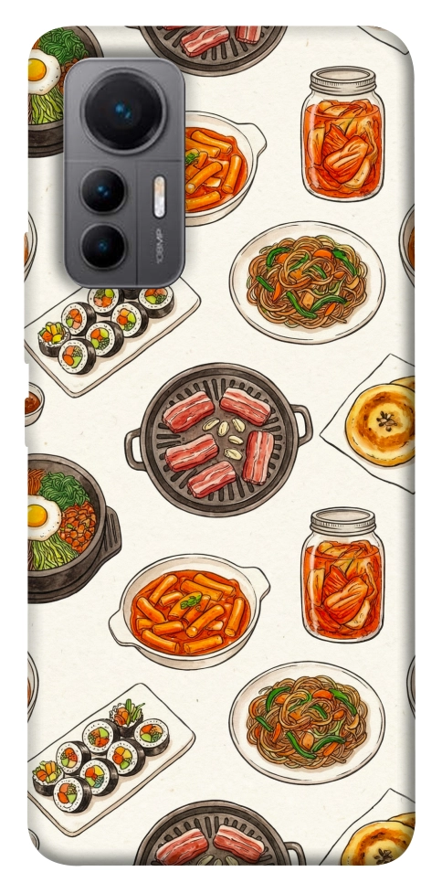 Чехол Korean food для Xiaomi 12 Lite