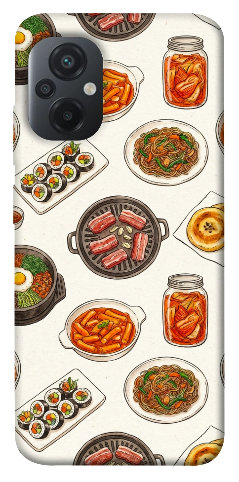 Чехол Korean food для Xiaomi Poco M5