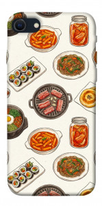 Чехол Korean food для iPhone SE (2022)