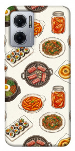 Чохол Korean food для Xiaomi Redmi Note 11E