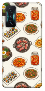 Чехол Korean food для Xiaomi Redmi K50 Gaming