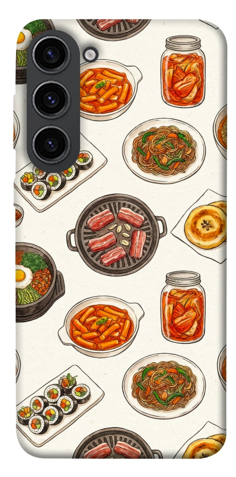 Чехол Korean food для Galaxy S23