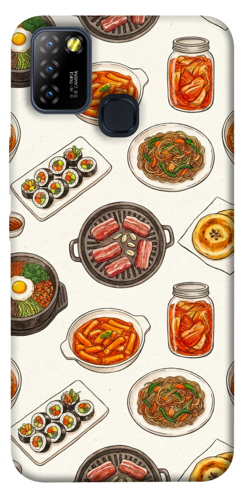 Чехол Korean food для Infinix Hot 10 Lite