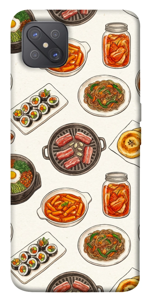 Чохол Korean food для Oppo A92s