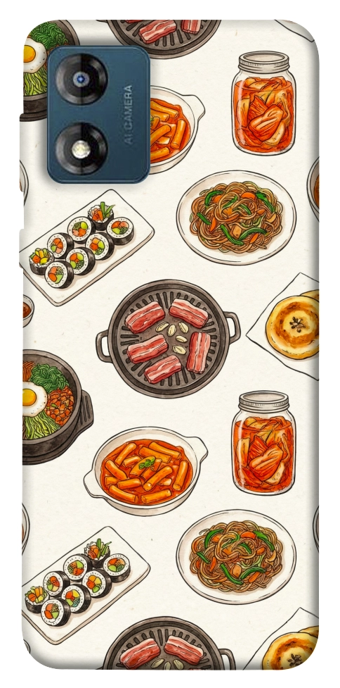 Чохол Korean food для Motorola Moto E13