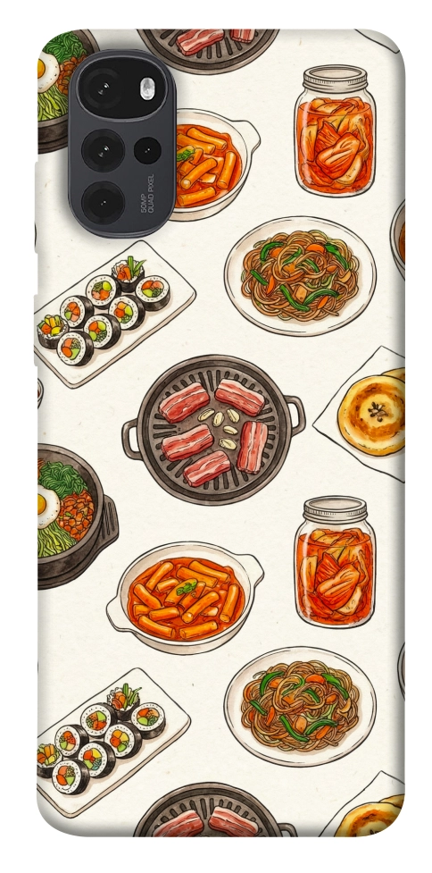 Чехол Korean food для Motorola Moto G22