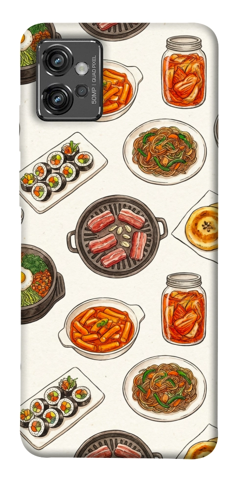 Чохол Korean food для Motorola Moto G32