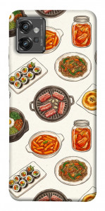Чохол Korean food для Motorola Moto G32