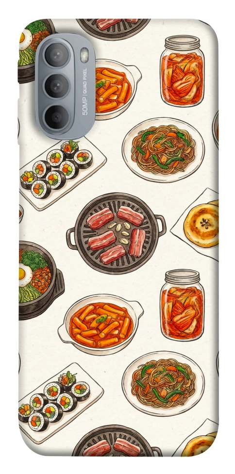 Чехол Korean food для Motorola Moto G31