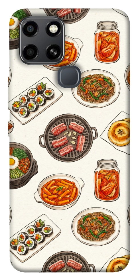 Чохол Korean food для Infinix Smart 6
