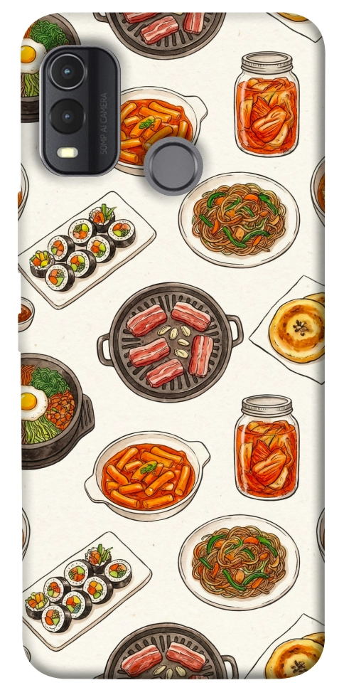 Чехол Korean food для Nokia G11 Plus