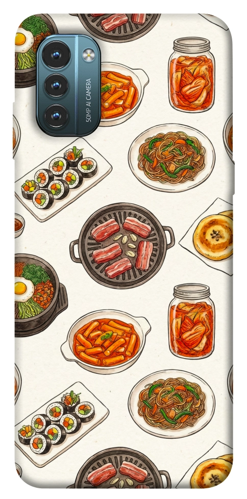 Чехол Korean food для Nokia G21