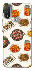 Чохол Korean food для Motorola Moto E20