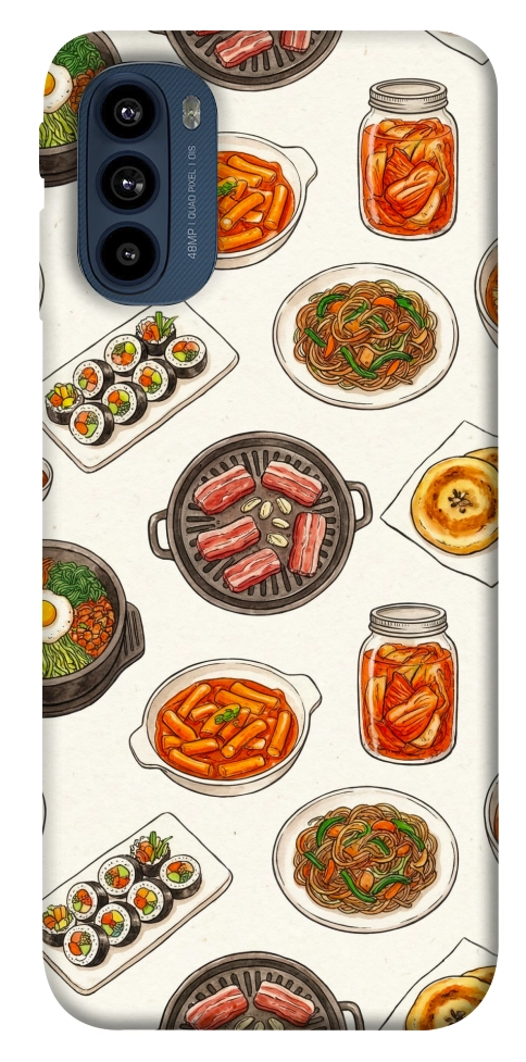 Чехол Korean food для Motorola Moto G41