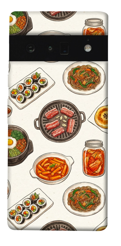 Чехол Korean food для Google Pixel 6 Pro