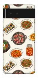 Чехол Korean food для Google Pixel 6