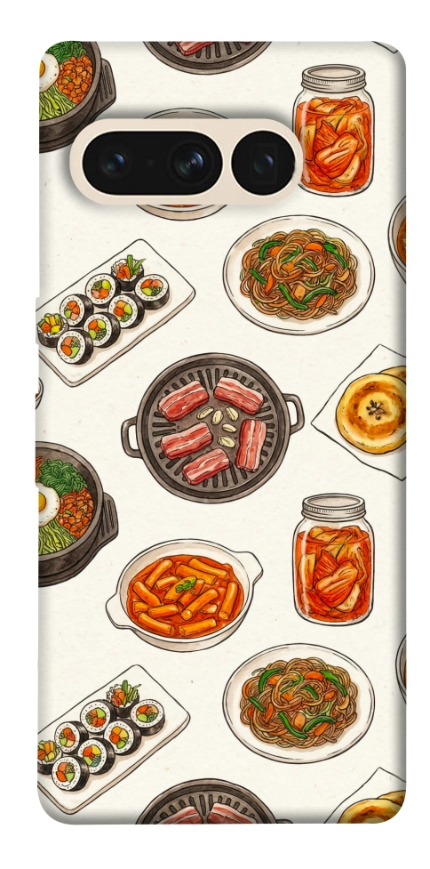 Чехол Korean food для Google Pixel 7 Pro