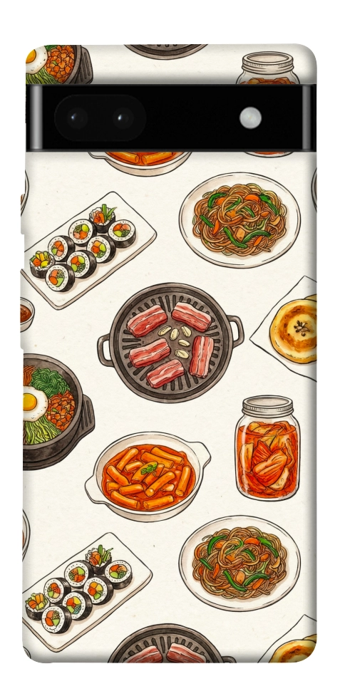Чехол Korean food для Google Pixel 6A