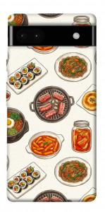 Чехол Korean food для Google Pixel 6A