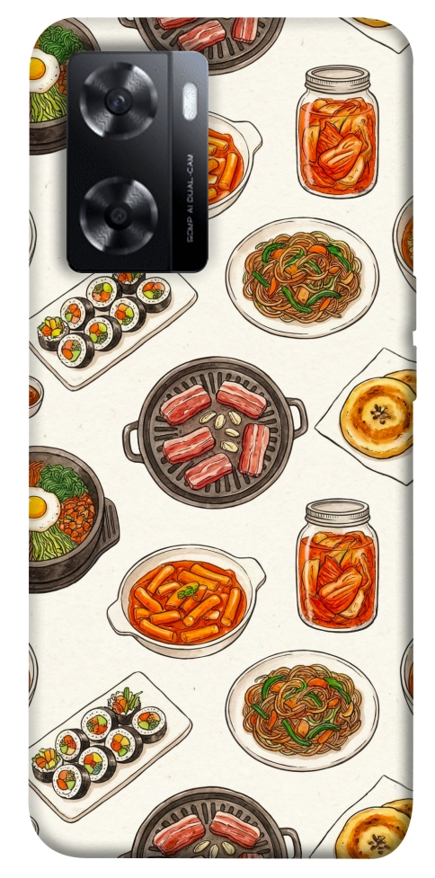 Чохол Korean food для Oppo A77s