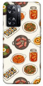 Чехол Korean food для Oppo A77s