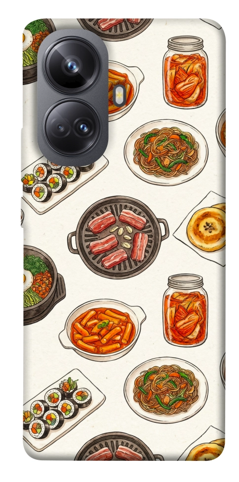 Чехол Korean food для Realme 10 Pro+