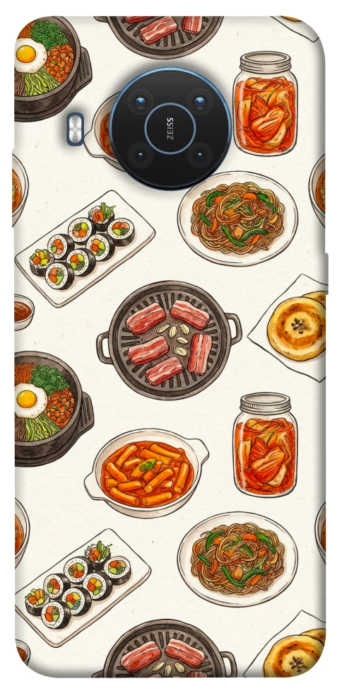 Чехол Korean food для Nokia X20