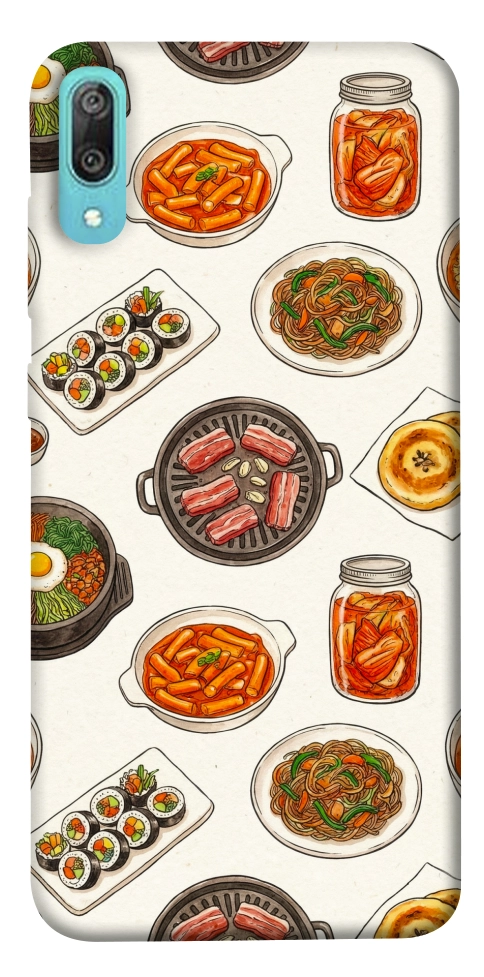 Чехол Korean food для Huawei Y6 Pro (2019)