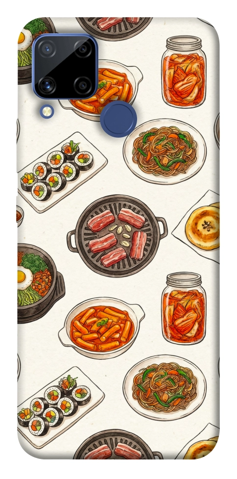 Чехол Korean food для Realme C15