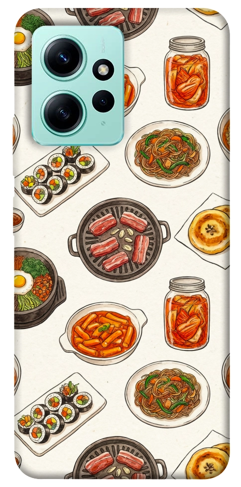 Чохол Korean food для Xiaomi Redmi Note 12 4G