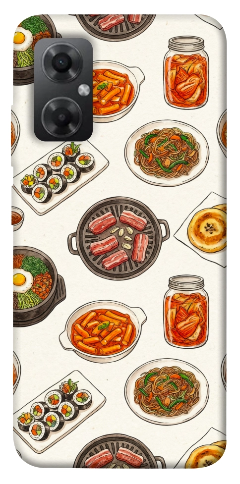 Чехол Korean food для Xiaomi Redmi Note 11R