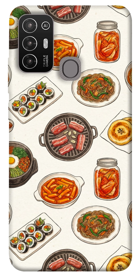 Чехол Korean food для ZTE Blade A52