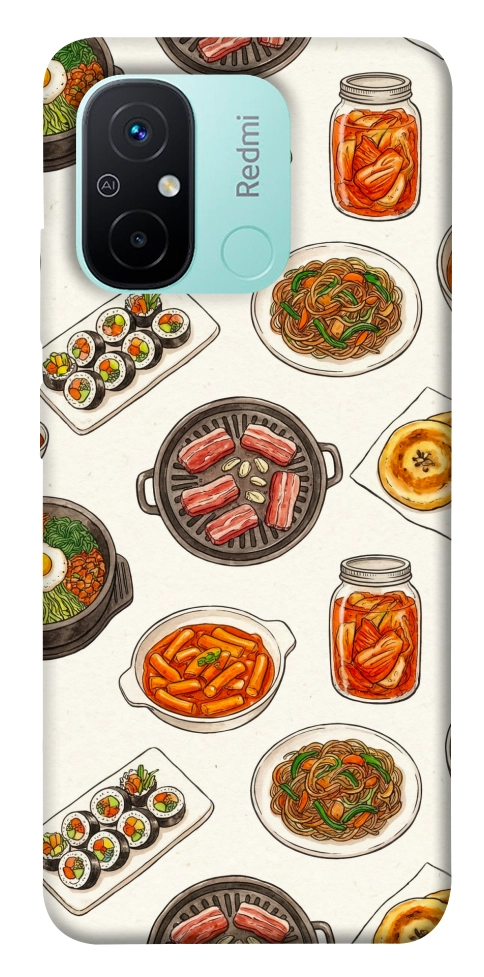 Чехол Korean food для Xiaomi Redmi 12C