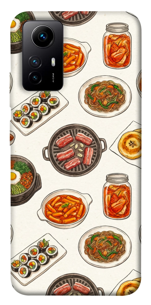 Чехол Korean food для Xiaomi Redmi Note 12S