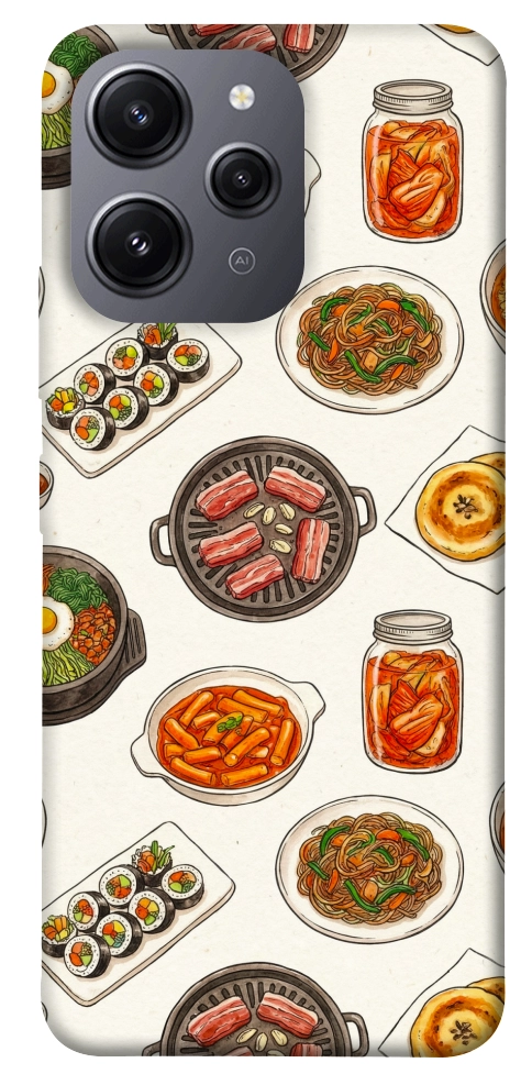 Чехол Korean food для Xiaomi Redmi 12