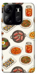Чехол Korean food для Tecno Spark Go 2023