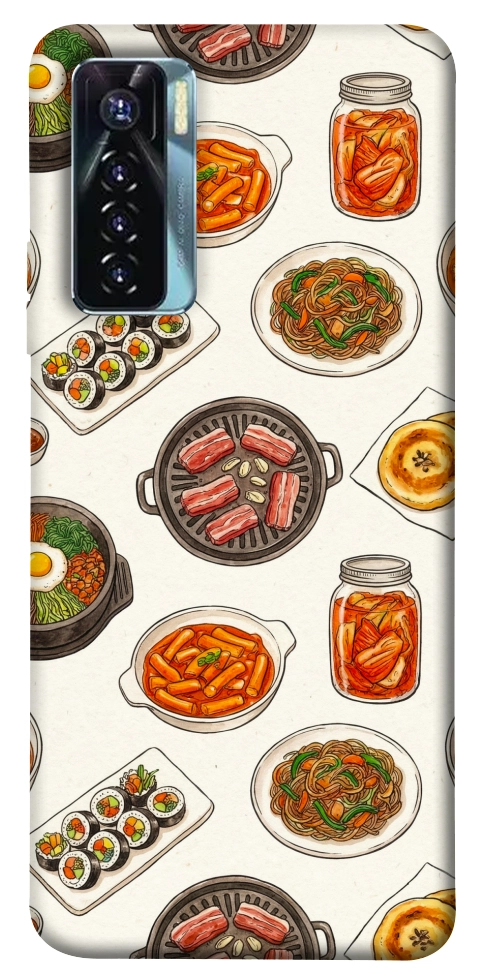 Чехол Korean food для TECNO Camon 17 Pro