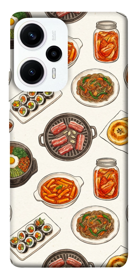 Чехол Korean food для Xiaomi Poco F5