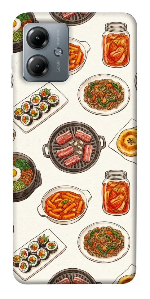 Чохол Korean food для Motorola Moto G14